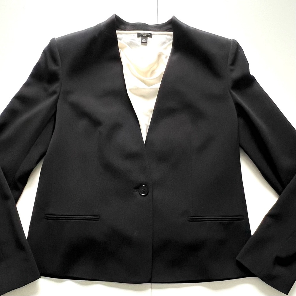Ann Taylor Black Women's All-Season Blazer Size 10